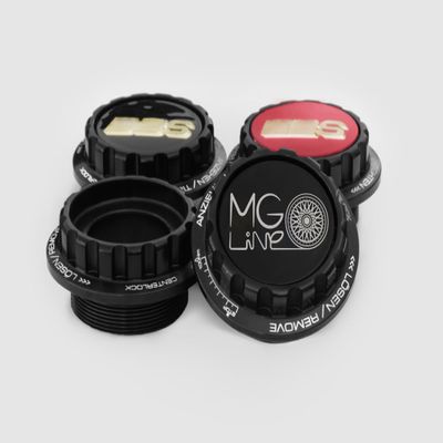 4PCS Centerlock Nut Wheel Hub Caps Centre Cover Aluminum Alloy for BBS RC 336 Fit for 15,16,17,18,19 Car Styling Accessories, Finish Options (Black, Large Thread)