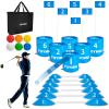 TOYMNI Golf Game Set - Portable Indoor/Outdoor Backyard/Beach PAR 6 Hole Game for Adults & Kids view 1