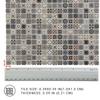 300pcs, Dollhouse Flooring, 1:24 Scale Doll House Tiles, Miniature Fireplace Tiles, REDUCIO! view 2