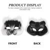 QianShi Furry Fox Mask Mask Cosplay Costume Half Face Animal Furry Party Eye Cat Masks Cosplay Wolf Masks Plush Faux Mask for Masquerade Costume Props view 2