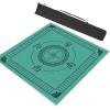 Chinese Mahjong Mats with Rules and Wind Positioning, Anti Slip and Noise Reduction Crystal Velvet Game Table Mat, with Carrying Bag (Color : Green-1, Size : 39.4x39.4in/120x120cm) view 1