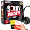 Sorry What Game - Uncensored Lip Reading Party Games for Adults - Based On The Headphone Challenge TikTok Trend - 2+ Players 40,000 Funny Phrase Combos - Adult Games for Game Night (Ages 17+) view 1
