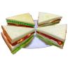 4PCS Simulation Food Artificial Vegetable Sandwich,Faux Vegetable Sandwich, Fake Food Bread Model Photography Prop for Home Kitchen Party Decoration view 1