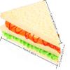 4PCS Simulation Food Artificial Vegetable Sandwich,Faux Vegetable Sandwich, Fake Food Bread Model Photography Prop for Home Kitchen Party Decoration view 2