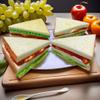 4PCS Simulation Food Artificial Vegetable Sandwich,Faux Vegetable Sandwich, Fake Food Bread Model Photography Prop for Home Kitchen Party Decoration view 3