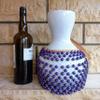 Purple Beaded White Shekere, Rhythm Gourd Instrument, Unique Musician Gifts, Natural Colour Gourd Percussion, Valentines Gifts view 4