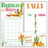 Cinco de Mayo Bunco Theme Set - Bunco Score Sheets - Fiesta Themed Bunco - Cinco de Mayo Scorecards - Tally Sheets - Ghost Player - Bunco Babes - Bunco Game Kit for Game Night - May Theme Night view 1