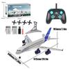 FANXMF RC Airbus 747 A380 2.4G Remote Control Electric Plane Four Motor RC Airplane Toy RC Airliner with LED Lights Drop Resistant Aircraft 2 Batteries EPP Airplane for Beginners Kids Gifts (A-380) view 2