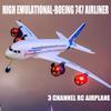 FANXMF RC Airbus 747 A380 2.4G Remote Control Electric Plane Four Motor RC Airplane Toy RC Airliner with LED Lights Drop Resistant Aircraft 2 Batteries EPP Airplane for Beginners Kids Gifts (A-380) view 3