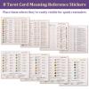 420 PCS Mini Tarot Stickers for Journaling, 1.25" x 0.78" Tarot Card Stickers Based on Rider Waite Tarots Deck, 8 Tarot Cheat Sheet Included view 3