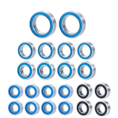 ALBARAY Upgrade Parts Compatible with Bronco for Defender for 1/18 for TRX-4M 22PCS Ball Bearing SetBlue Sealed Bearing Upgrade Parts