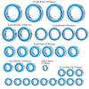 ALBARAY Upgrade Parts Compatible with TRX4 for TRX-4 E-Revo 2.0 for TRA86086-4 32PCS Bearing Kit for 1/10 RC Crawler Car Blue Ball Bearing Upgrade Parts view 3