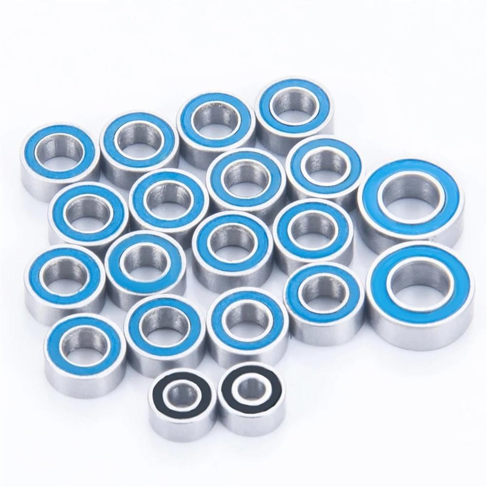 ALBARAY Upgrade Parts Compatible with Axial for SCX24 90081 AXI00001 AXI00002 AXI00004 AXI00005 AXI00006 20PCS Steel Ball Bearing Set 1/24 RC Crawler Car
