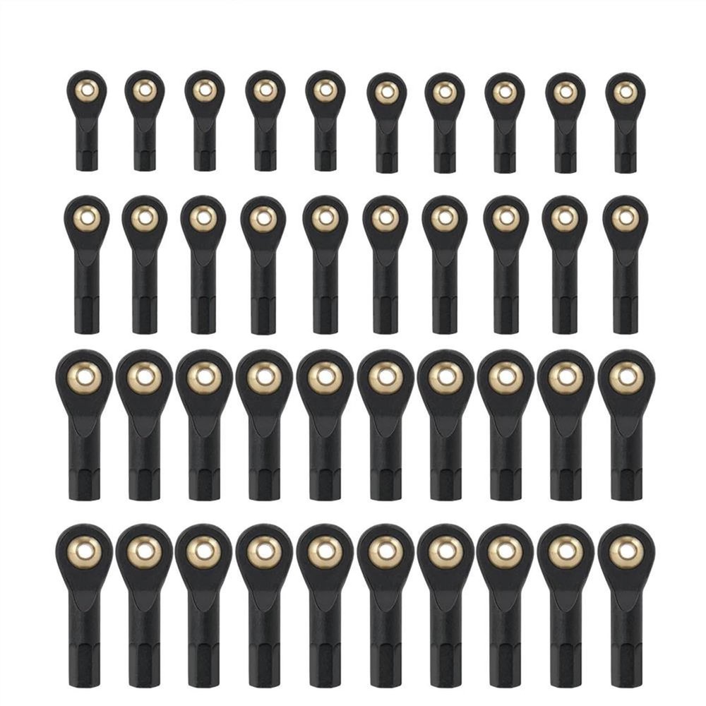 ALBARAY Upgrade Parts 10PCS M2 M3 Rod End Ball Head Holder Tie Rod Ends Plastic Ball Joints Right-Hand Screw for RC Car Boat Airplane Trucks (Color : M3 27mm)