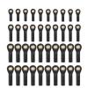 ALBARAY Upgrade Parts 10PCS M2 M3 Rod End Ball Head Holder Tie Rod Ends Plastic Ball Joints Right-Hand Screw for RC Car Boat Airplane Trucks (Color : M3 27mm) view 1