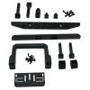 ALBARAY Upgrade Parts Compatible with TRX-4 for 1/10 RC Crawler for Defender Aluminum Bull Bar for TRX4 Front Rear Bumper with Winch Tow Hook Mount Upgrade Parts (Color : Front and Rear) view 2