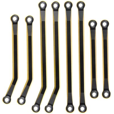 ALBARAY Upgrade Parts Compatible with Bronco for 1/18 for TRX4M for Defender Brass High Clearance Chassis Links Steering Linkage Axle Diff Cover Adds Weight Parts (Color : 2)