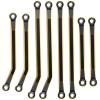 ALBARAY Upgrade Parts Compatible with Bronco for 1/18 for TRX4M for Defender Brass High Clearance Chassis Links Steering Linkage Axle Diff Cover Adds Weight Parts (Color : 2) view 1