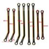 ALBARAY Upgrade Parts Compatible with Bronco for 1/18 for TRX4M for Defender Brass High Clearance Chassis Links Steering Linkage Axle Diff Cover Adds Weight Parts (Color : 2) view 3