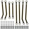 ALBARAY Upgrade Parts Compatible with Bronco for 1/18 for TRX4M for Defender Brass High Clearance Chassis Links Steering Linkage Axle Diff Cover Adds Weight Parts (Color : 2) view 4