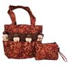 Bingo Dauber Bag with 8 pockets and Wristlet Pouch - Large Tote Bag for carrying bingo supplies and money pouch (Year of the Dragon) view 1