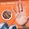 HNYYZL Yoyo String,30 Professional Polyester yo yo Strings Replacement,10 Color Rainbow Color,yoyo Strings for Responsive or unresponsive and 4 pcs Finger Brace view 3