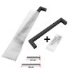 AMHIL Black Cabinet Handle Square Furniture Hardware Stainless Steel Kitchen Door Knobs Cupboard Wardrobe Drawer Pulls 1Pcs view 4