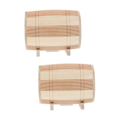 Abaodam 2pcs Solid Wood Retro Money Jar Cash Bank for Adults Boys and Girls Wooden Coin Container Home Decoration for Friends Family