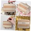 Abaodam 2pcs Solid Wood Retro Money Jar Cash Bank for Adults Boys and Girls Wooden Coin Container Home Decoration for Friends Family view 2