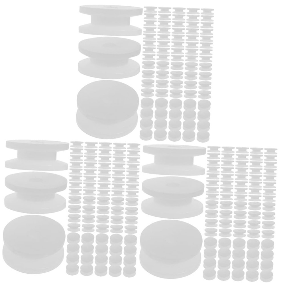 Abaodam 300pcs Mini Plastic Belt Pulley for Gear Motor Projects Smooth Running and Low Noise High Reliability for Model Toys