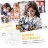 Abaodam 300pcs Mini Plastic Belt Pulley for Gear Motor Projects Smooth Running and Low Noise High Reliability for Model Toys view 4
