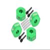 Aluminum 7075 Hex Adapters (12mm) for Losi 1/18 Mini LMT 4X4 Brushed Monster Truck RTR-LOS01026 Upgrade Parts - Green view 1