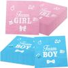 100Pcs Gender Reveal Napkins, 13 x 13 Inches Boy or Girl Baby Shower Napkin, Team Boy or Girl Napkins, Blue Pink Party Napkin for Baby Shower Gender Reveal Party Supplies view 1