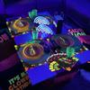 100Pcs Lets Glow Party Napkins, 13 x 13 Inches Glow in The Dark Paper Napkins, Black Light Neon Paint Party Napkins for Lets Glow Crazy Party Neon Fluorescent Birthday Party Decorations view 4