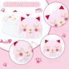 100Pcs Cat Napkins, 10.2 x 11.4 Inches Cute Kitty Party Napkin, Pink White Paw Print Paper Napkins, Cat Birthday Decorations Kitten Napkin for Kids Pet Kitty Birthday Party Supplies view 3
