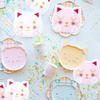 100Pcs Cat Napkins, 10.2 x 11.4 Inches Cute Kitty Party Napkin, Pink White Paw Print Paper Napkins, Cat Birthday Decorations Kitten Napkin for Kids Pet Kitty Birthday Party Supplies view 4