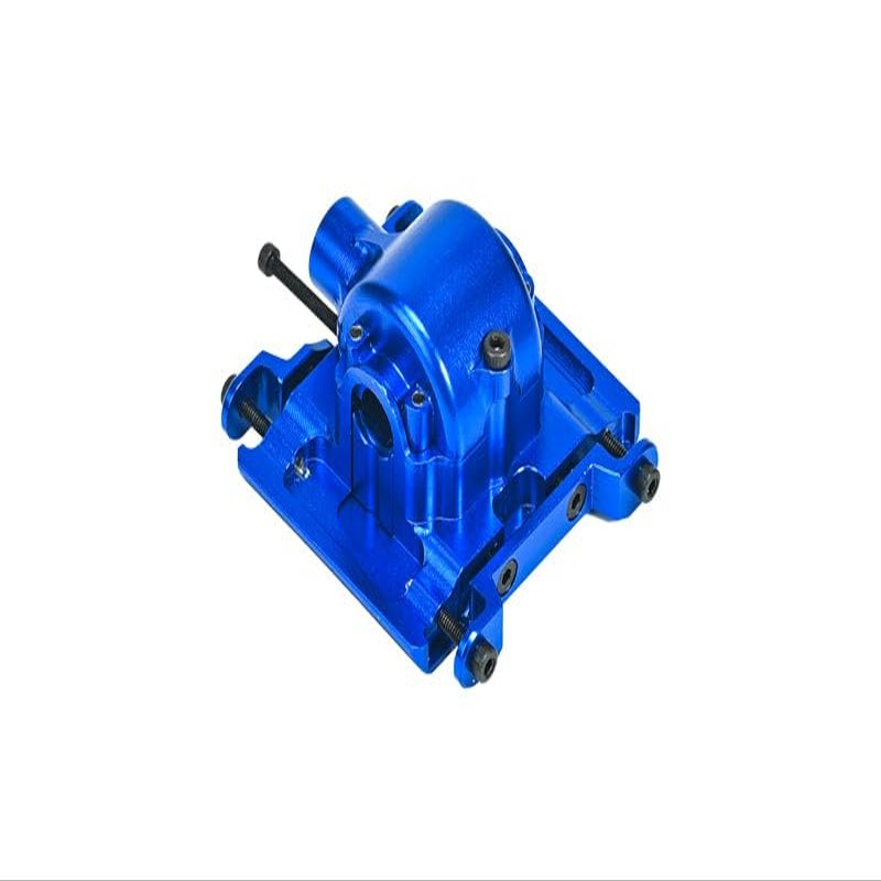 Aluminum 7075 Center Gear Box Housing Set with Covers for Losi 1/18 Mini LMT 4X4 Brushed Monster Truck RTR-LOS01026 Upgrade Parts - Blue