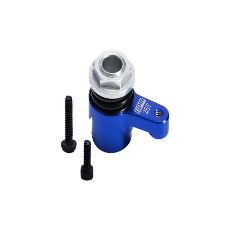 Aluminum 7075 25T Servo Horn with Built-in Spring for Losi 1/18 Mini LMT 4X4 Brushed Monster Truck RTR-LOS01026 Upgrade Parts - Blue