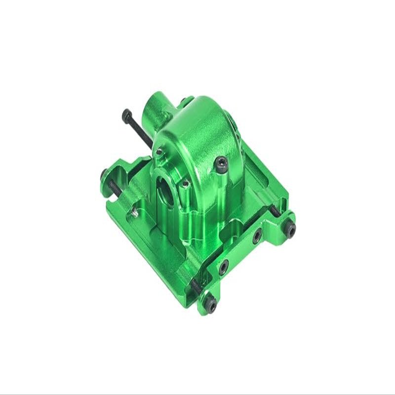 Aluminum 7075 Center Gear Box Housing Set with Covers for Losi 1/18 Mini LMT 4X4 Brushed Monster Truck RTR-LOS01026 Upgrade Parts - Green
