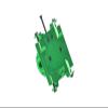 Aluminum 7075 Center Gear Box Housing Set with Covers for Losi 1/18 Mini LMT 4X4 Brushed Monster Truck RTR-LOS01026 Upgrade Parts - Green view 2