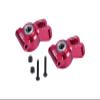 Aluminum 7075 Rear Hub Set (Larger Inner Bearings) for Losi 1/10 Lasernut U4 Tenacity LOS03028 Upgrade Parts - Red view 1