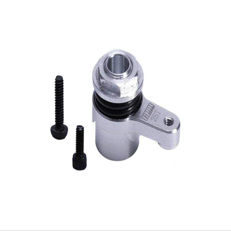 Aluminum 7075 25T Servo Horn with Built-in Spring for Losi 1/18 Mini LMT 4X4 Brushed Monster Truck RTR-LOS01026 Upgrade Parts - Silver