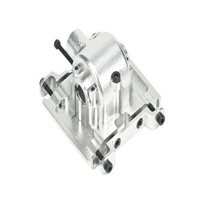 Aluminum 7075 Center Gear Box Housing Set with Covers for Losi 1/18 Mini LMT 4X4 Brushed Monster Truck RTR-LOS01026 Upgrade Parts - Silver