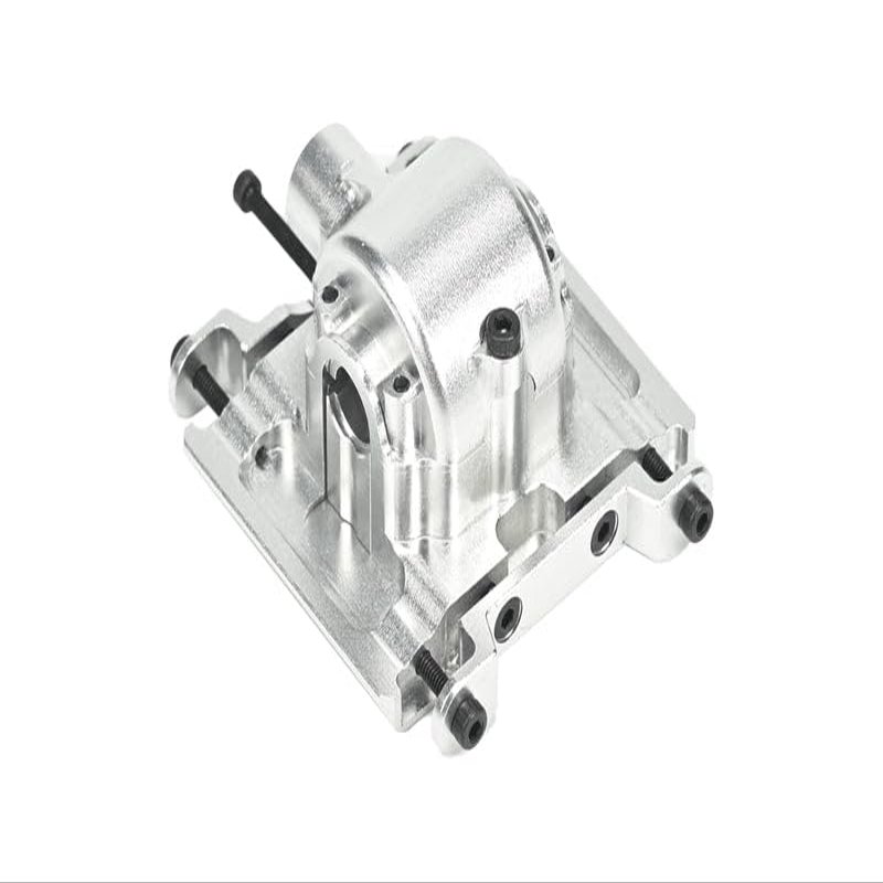 Aluminum 7075 Center Gear Box Housing Set with Covers for Losi 1/18 Mini LMT 4X4 Brushed Monster Truck RTR-LOS01026 Upgrade Parts - Silver