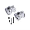 Aluminum 7075 Rear Hub Set (Larger Inner Bearings) for Losi 1/10 Lasernut U4 Tenacity LOS03028 Upgrade Parts - Silver view 1