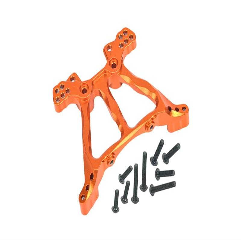 Aluminum Rear Shock Tower for Traxxas 1:10 Slash 4X4 / NOS Deegan 38 Ford Fiesta/WD Stampede 4X4 VXL Upgrade Parts - Orange