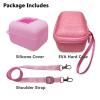 Hard Carrying Case and Silicone Cover for Bitzee Interactive Toy Digital Pet, Accessories Case for Bitzee Virtual Electronic Pets Original 15 Animals (Pink) view 2