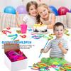 150 Packs Monkey Stretchy String Including: 4 Sizes, 5 Packs Sizes of 30 X 1.1cm, 10 Packs Sizes of 24 X 0.8cm, 10 Packs Sizes of 22 X 0.7cm , 125 Pack Sizes of 18 X 0.5cm view 3