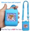 JCHPINE Hard Carrying Case and Silicone Cover for Bitzee Interactive Toy Digital Pet, Accessories Case for Bitzee Virtual Electronic Pets Original 15 Animals (Blue) view 4