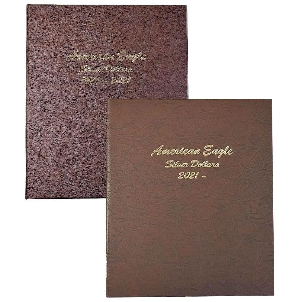 Dansco US American Silver Eagle Coin Album Set 1986 to Date #7181, 7182